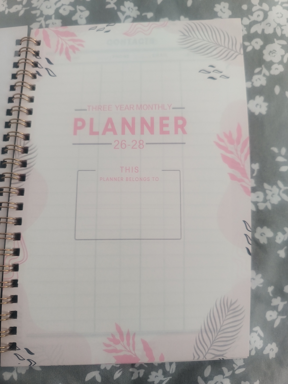 NEW IN PACKAGE Butterfly Floral 2026-2028 Spiral Planner - Picture 2 of 7